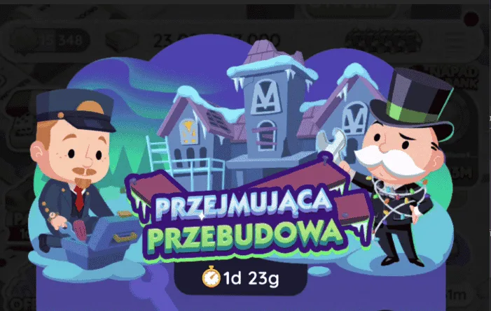 Wydarzenie Monopoly Go Przejmujaca Przebudowa (lista nagród)